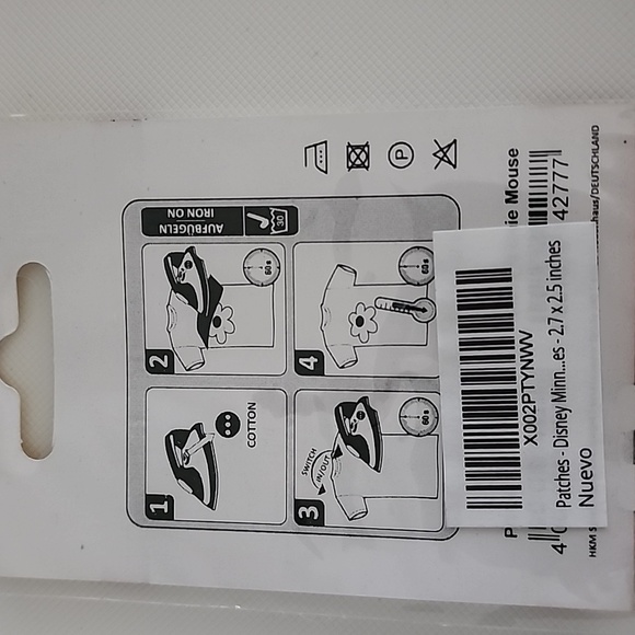 Disney minnie mouse face iron on patch - Picture 2 of 4